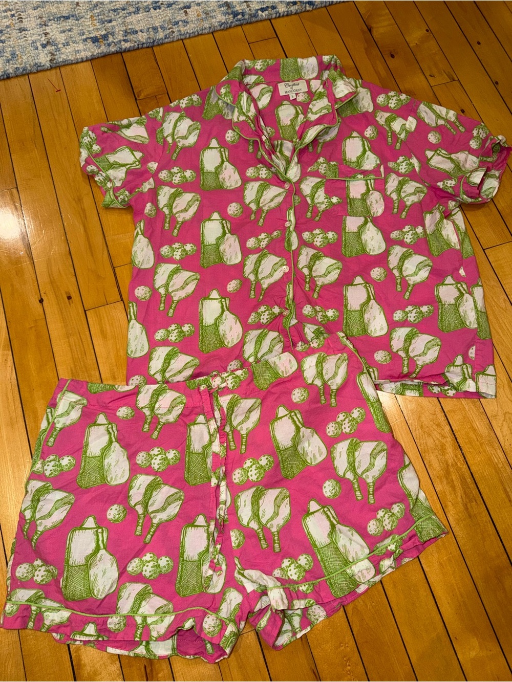 Crafted my mahogany women’s summer pickle ball 2pc set size large